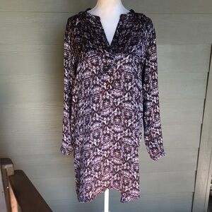 Joe Fresh Geometric Print Shirt Dress